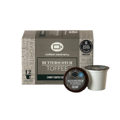 Coffee Beanery Butterscotch Toffee Flavored Coffee — decaf, 12-count pod box, automatic-drip grind, image 6