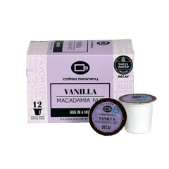 Coffee Beanery Vanilla Macadamia Nut Flavored Coffee — decaf, 12-count pod box, automatic-drip grind, image 7