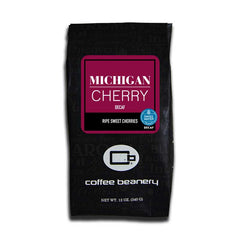 Coffee Beanery Michigan Cherry Flavored Coffee — decaf coffee package, image 6