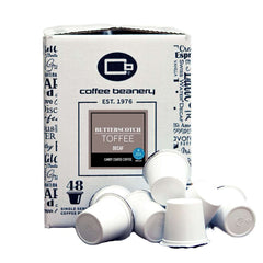 Coffee Beanery Butterscotch Toffee Flavored Coffee — decaf, 48-count pod box, automatic-drip grind, image 7