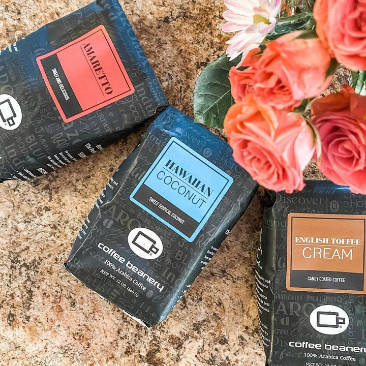 Bag of medium roast coffee from Colombia, Nariño with notes of Rich Flavors