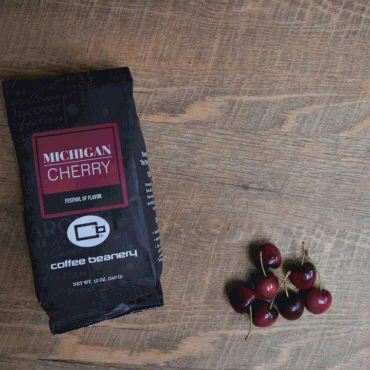 Bag of specialty roast coffee from Blend with notes of Chocolate, Fruity