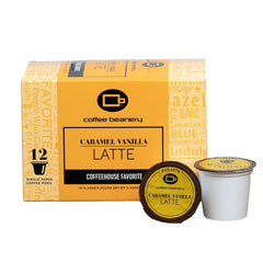 Coffee Beanery Caramel Vanilla Latte Flavored Coffee — regular, 12-count pod box, automatic-drip grind, image 4