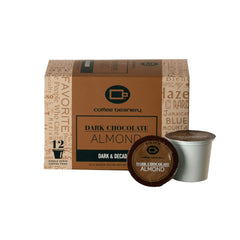 Coffee Beanery Dark Chocolate Almond Flavored Coffee — regular, 12-count pod box, automatic-drip grind, image 4