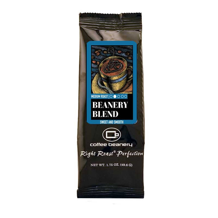 Bag of medium roast coffee from Blend with notes of Chocolate
