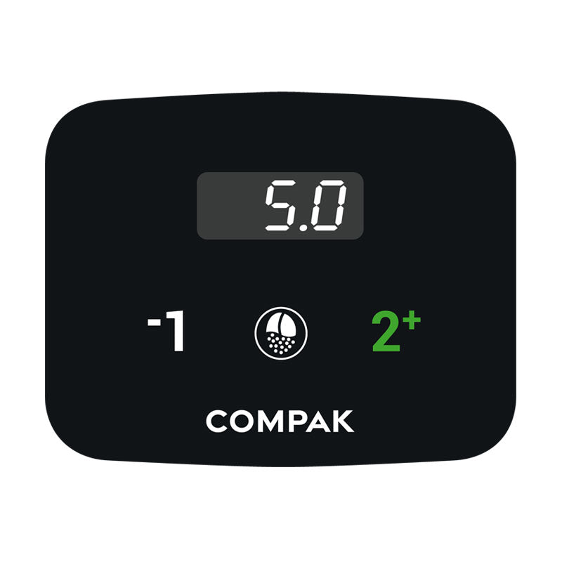 Compak i3 Pro LCD keypad with programmable single and double dose controls