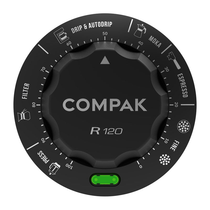 Compak R120 micrometric grind adjustment dial