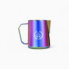Latte Art Pro stainless steel milk pitcher detail