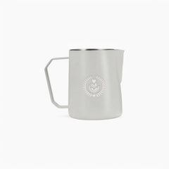 Latte Art Pro stainless steel milk pitcher detail