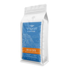 Della Casa house blend coffee package side view