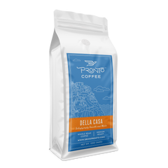 Della Casa medium roast coffee whole-bean package detail