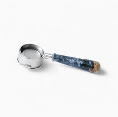 Walnut and resin handle bottomless espresso portafilter