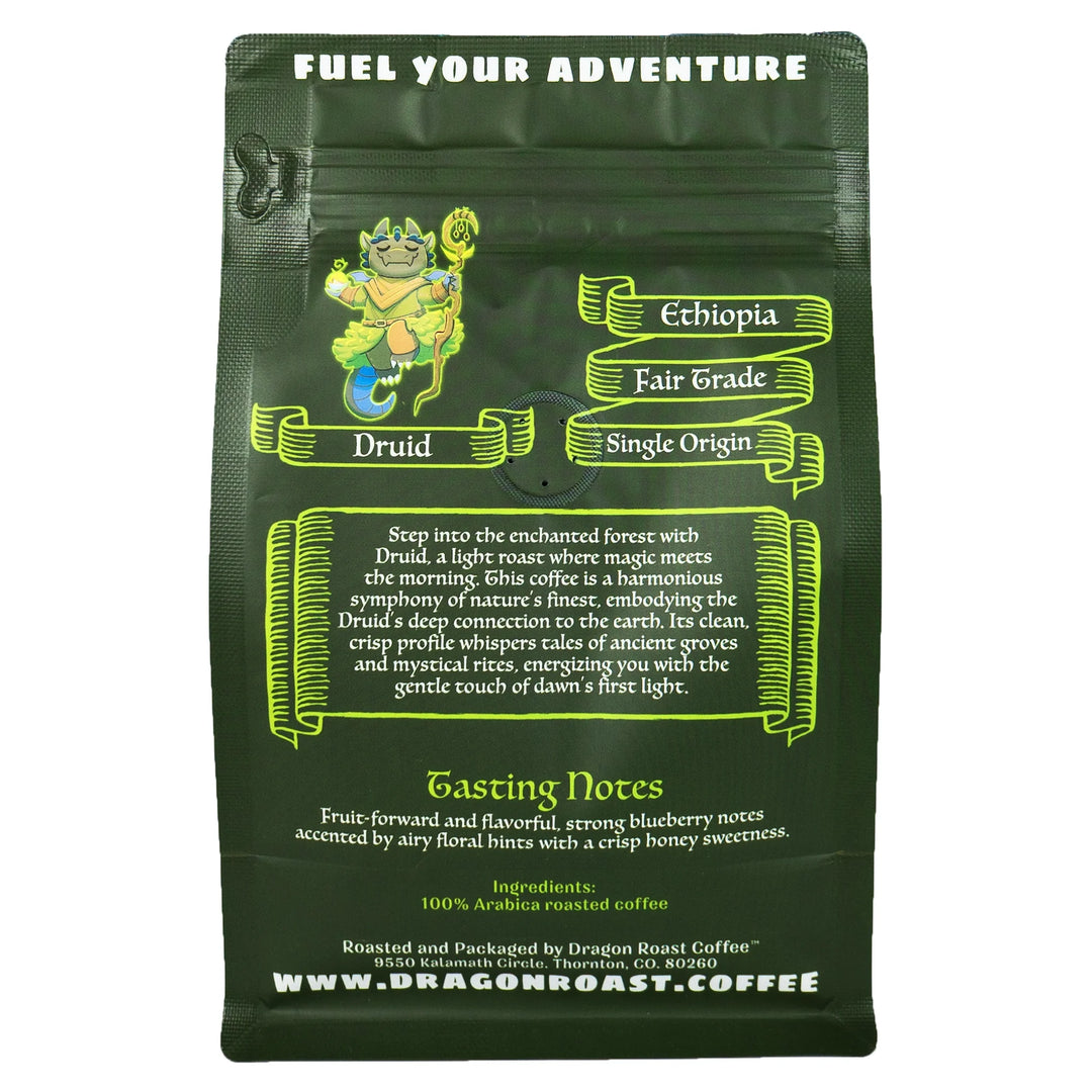 Bag of specialty roast coffee from Origin Unknown with notes of Rich Flavors