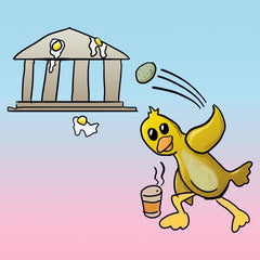Duck the Patriarchy coffee social graphic