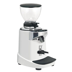 Ceado E37J 64mm espresso grinder in white, three-quarter view