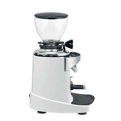 Ceado E37S white timed-dose grinder, side view
