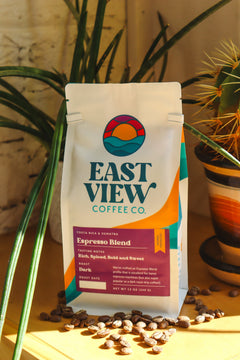 East View Classic Espresso Blend coffee bag photograph