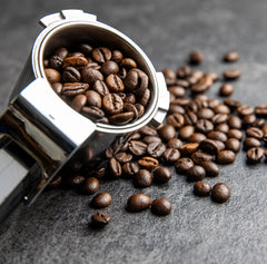 Whole espresso beans with chocolate and hazelnut character