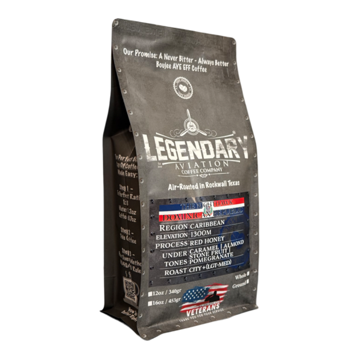Bag of specialty roast coffee from Origin Unknown with notes of Rich Flavors