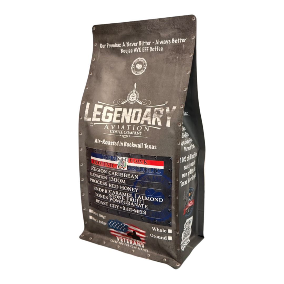Bag of specialty roast coffee from Origin Unknown with notes of Rich Flavors