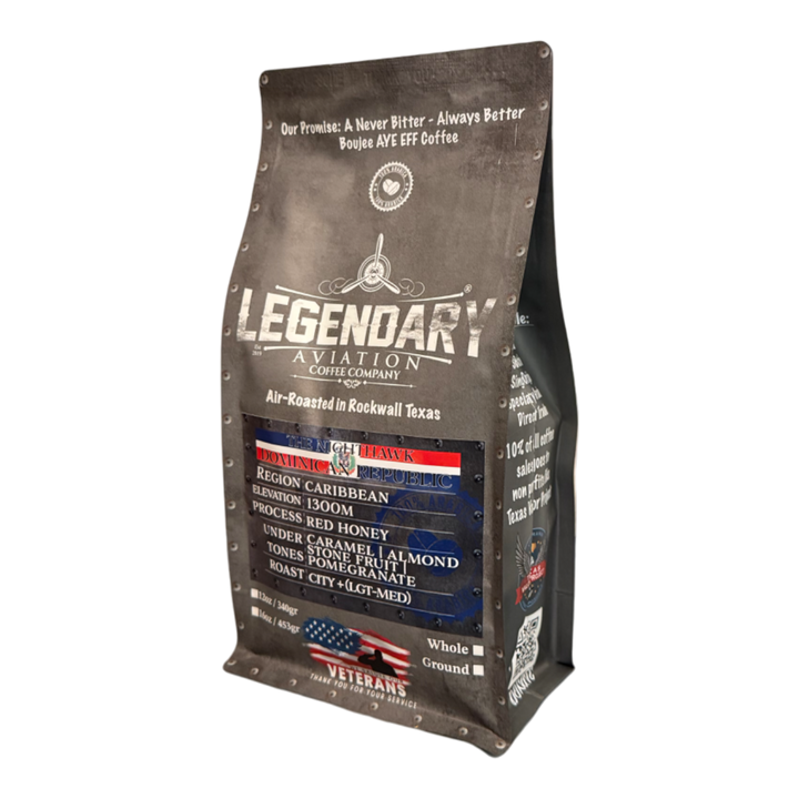 Bag of specialty roast coffee from Origin Unknown with notes of Rich Flavors