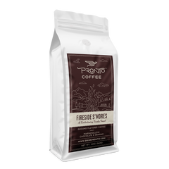 Fireside S’mores flavored coffee whole-bean package view
