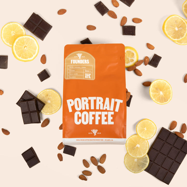 Bag of specialty roast coffee from Colombia, Nariño with notes of Chocolate, Fruity