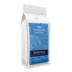 French Villa aromatic flavored coffee whole-bean package detail