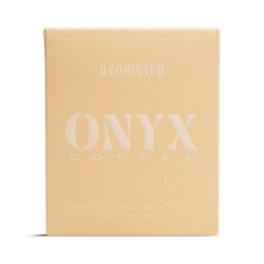 Onyx Geometry Ethiopia and Colombia coffee blend package