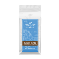 Hazelnut Harvest flavored Arabica coffee front package