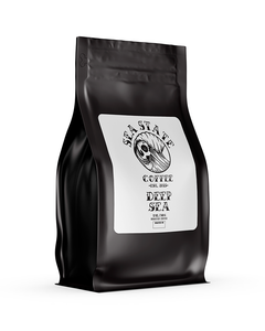 Sea State Deep Sea coffee in a black side-gusset bag