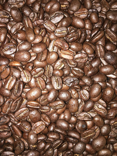 Close-up of roasted beans accompanying European Espresso