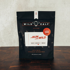 Wild Calf Run Wild Award-Winning Coffee — front coffee package