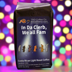 TBD In Da Clerb Costa Rica Light Roast coffee package