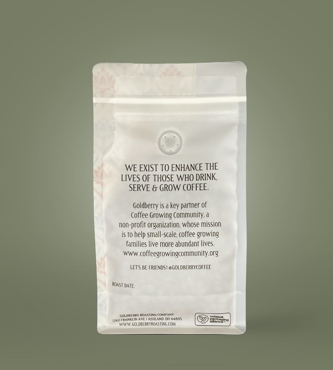 Bag of specialty roast coffee from Origin Unknown with notes of Rich Flavors