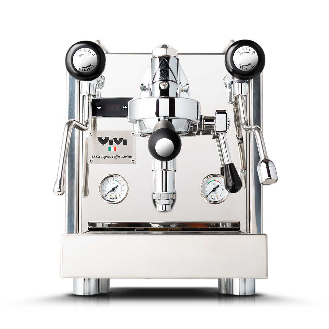 Izzo Vivi PID black E61 espresso machine front view