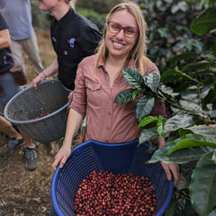 Costa Rica coffee producer Jenny at the source farm