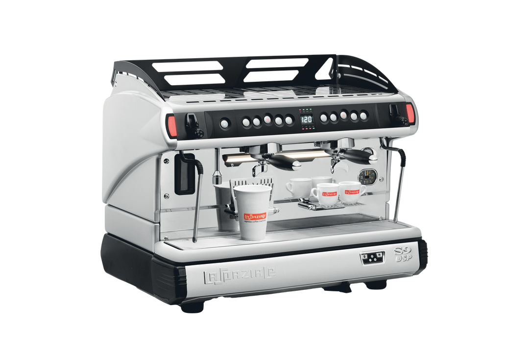 La Spaziale S9 DSP TA tall-cup configuration with raised cup clearance