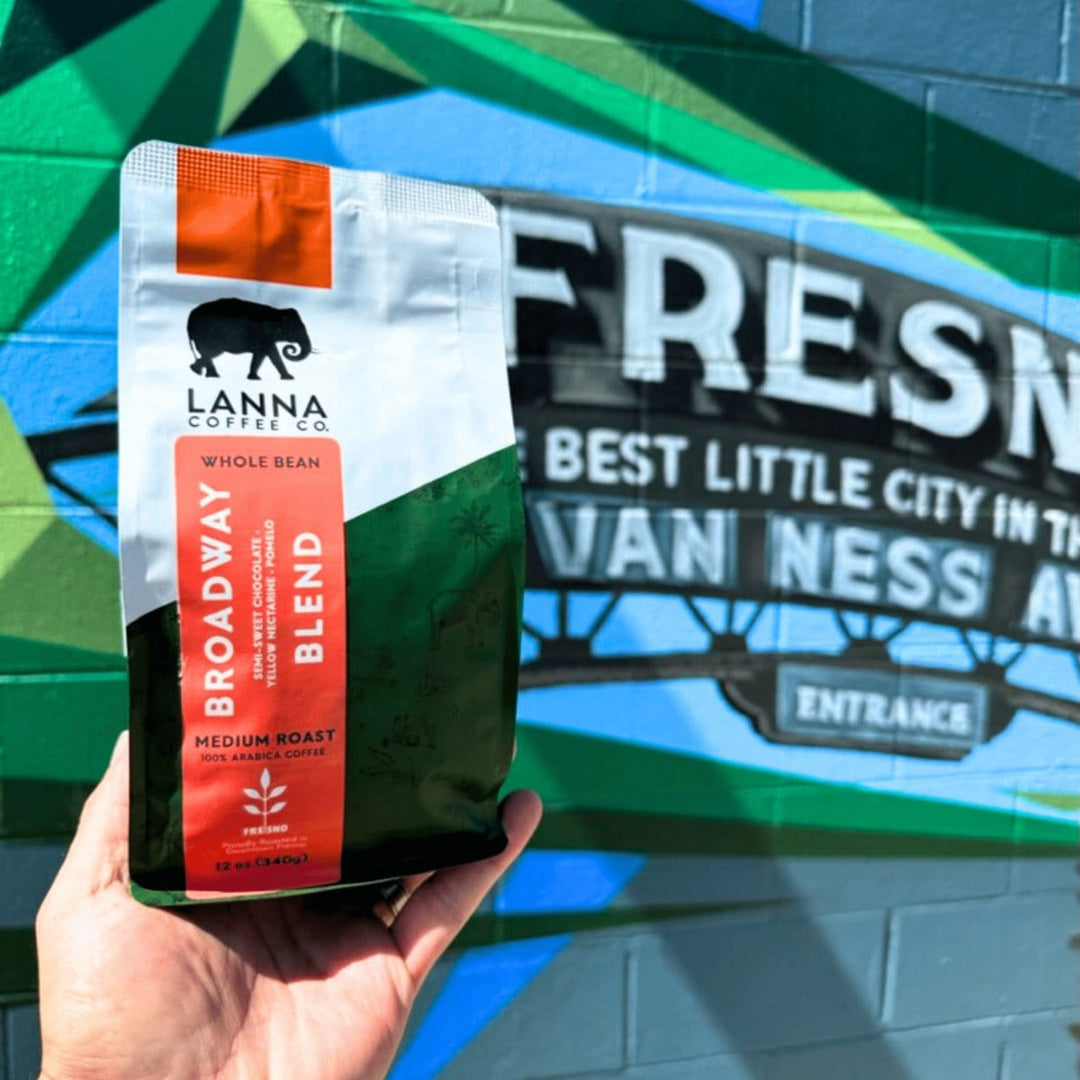 Bag of specialty roast coffee from Costa Rica with notes of Chocolate, Fruity
