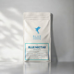 Blue Hummingbird Blue Nectar Limited Coffee Blend — front coffee package