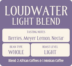 Goldberry Loudwater Light Coffee Blend — Bag of light roast coffee from Blend with notes of Fruity, Floral — image 3
