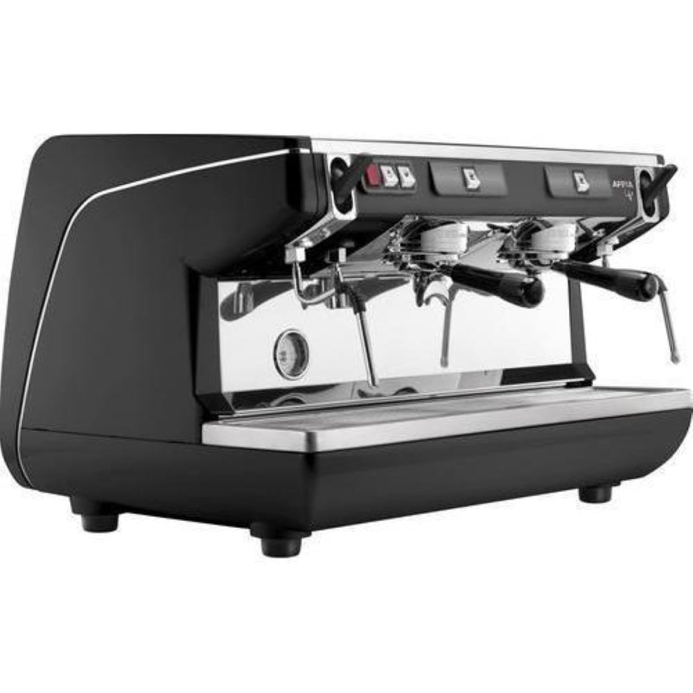 Front view of the Nuova Simonelli Appia Life 2 Group semi-automatic espresso machine