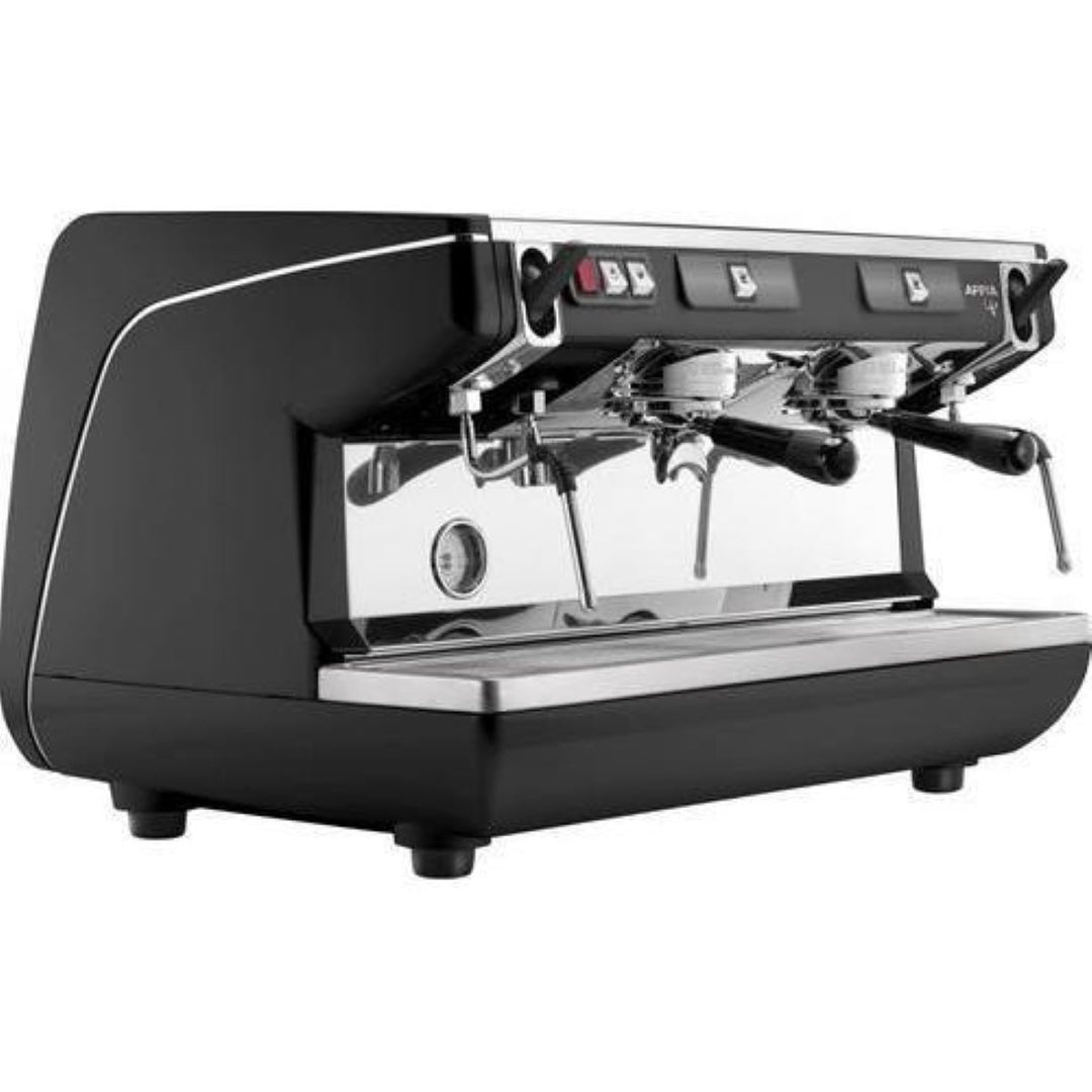 Front view of the Nuova Simonelli Appia Life 2 Group semi-automatic espresso machine