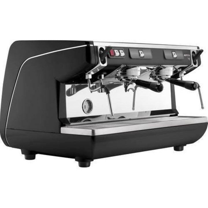 Front view of the Nuova Simonelli Appia Life 2 Group semi-automatic espresso machine