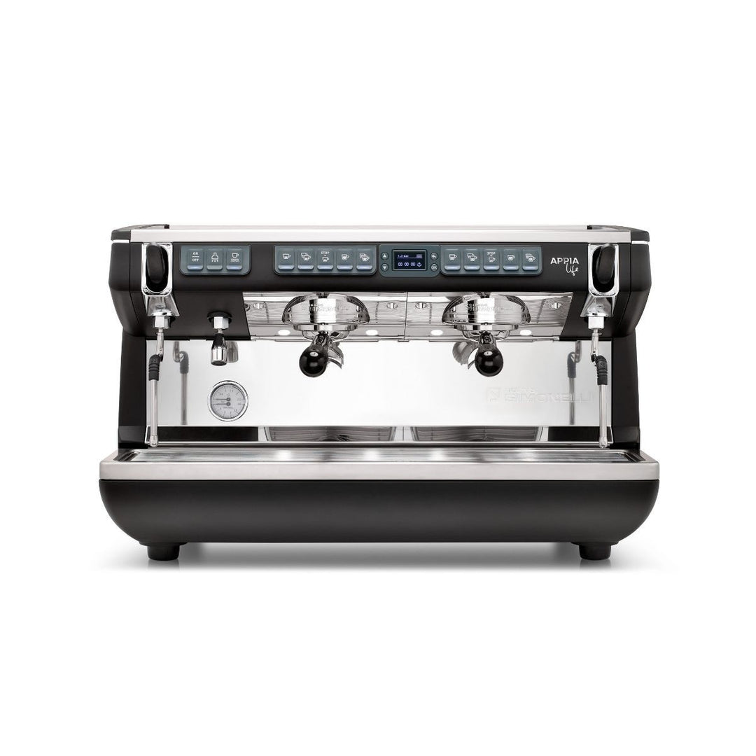 Nuova Simonelli Appia Life commercial espresso machine control and work area detail