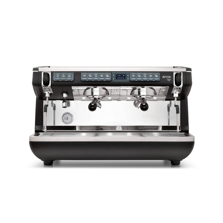Nuova Simonelli Appia Life commercial espresso machine control and work area detail