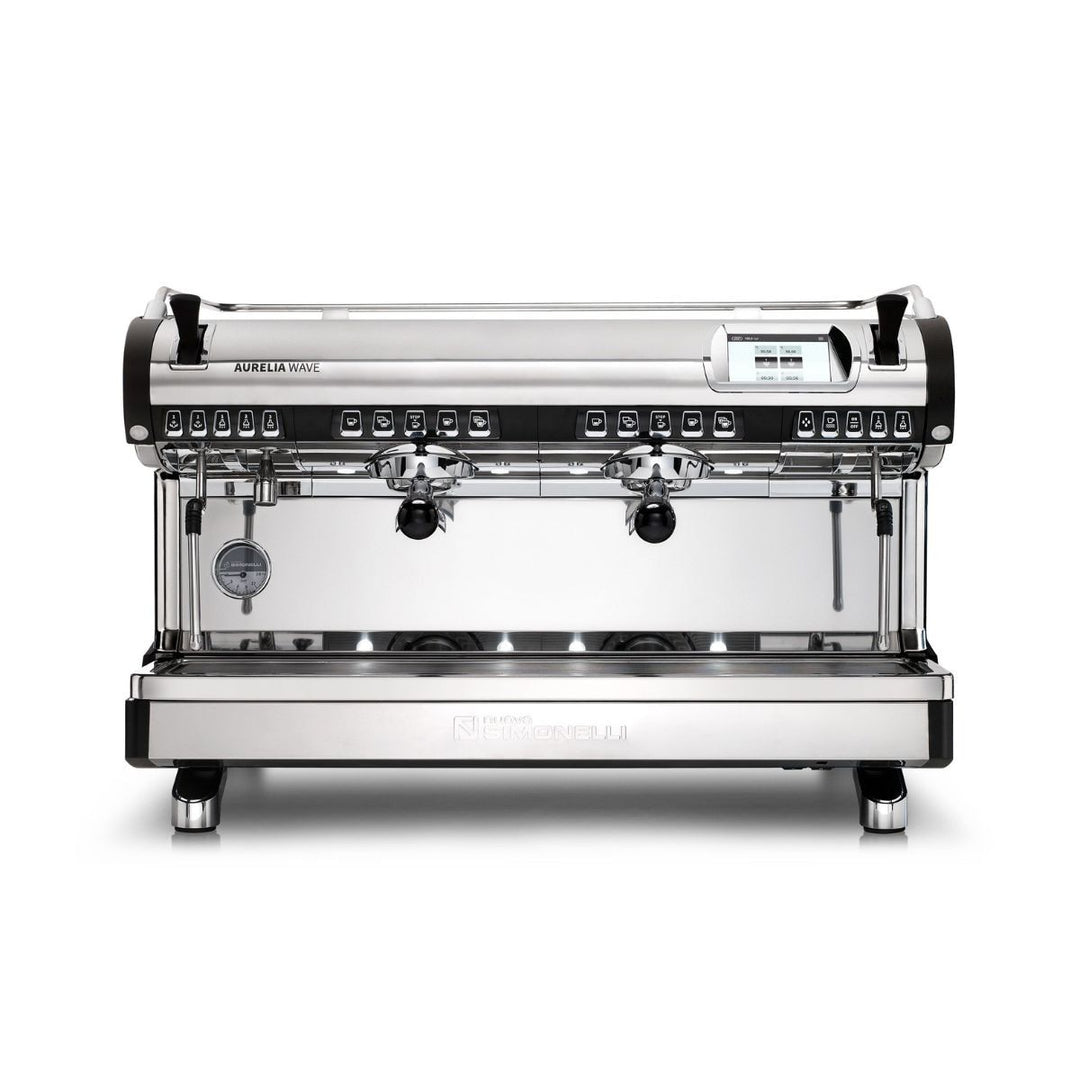 Aurelia Wave Digit 2 Group commercial espresso machine angled view