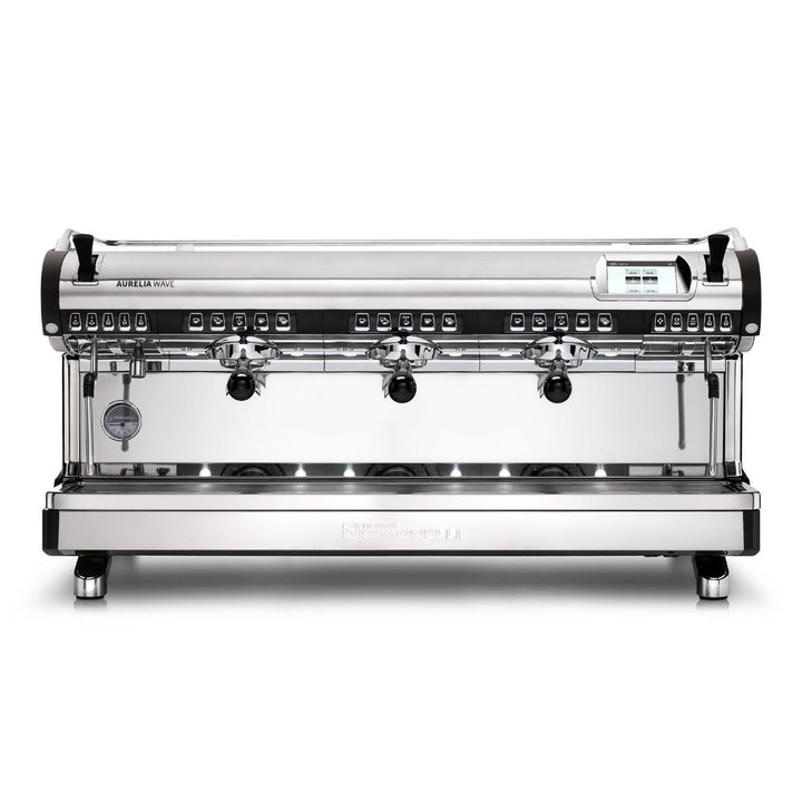 Aurelia Wave Digit 3 Group commercial espresso machine angled view