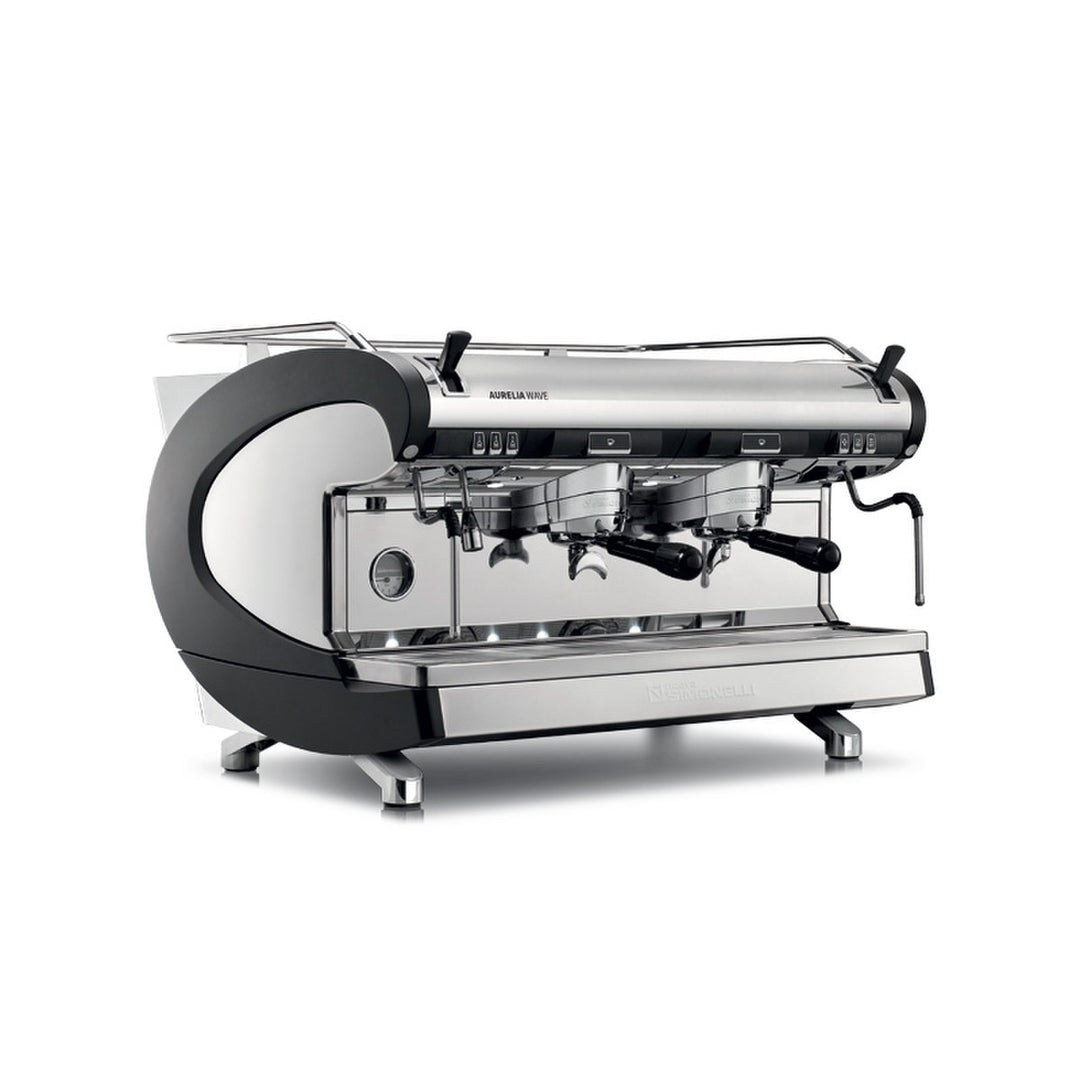 Aurelia Wave Semi-Automatic 2 Group commercial espresso machine angled view