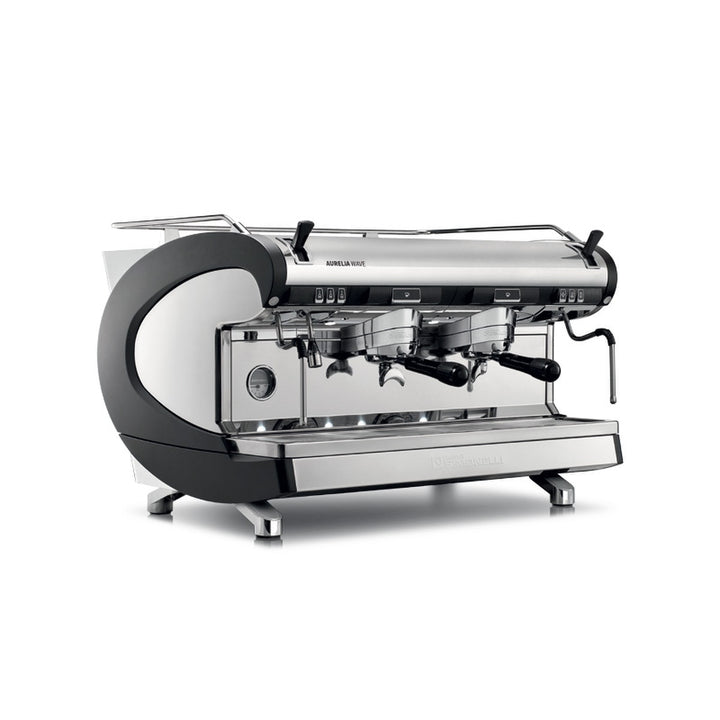 Aurelia Wave Semi-Automatic 2 Group commercial espresso machine angled view